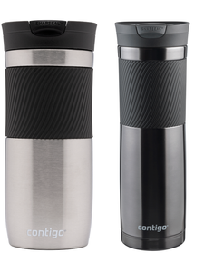 Contigo Byron 470ml thermal mug set - Stainless Steel 470ml + Gunmetal 720ml