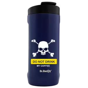 Cooler for can Dr.Bacty Notus do not drink my Coffe - navy blue