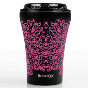 Dr.Bacty Apollo Lace takeaway coffee mug - black