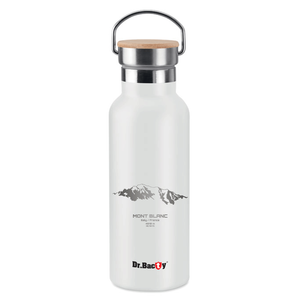 Dr.Bacty Iris stainless steel thermal bottle - white- Mont Blanc