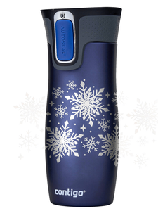 Thermal Mug Contigo West Loop 2.0 470 ml - Monaco blue - Snow Stars