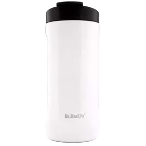 Thermal coffee mug 2-in-1 Dr.Bacty Notus 360 ml - white.