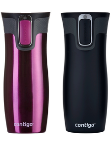 Thermal mugs Contigo West Loop 2.0 470 ml - Raspberry + Matte black