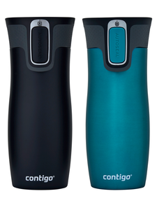 Thermal mugs Contigo West Loop 2.0 470ml - biscay bay + matte black 