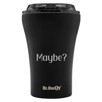 A multiplayer coffee mug of reusable Dr. Bacty Apollo Maybe - Black