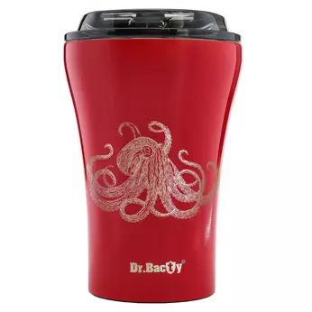 A thermal mug for the car Dr. Bacty Apollo for the diver - red