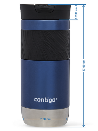 Contigo Byron 2.0 470ml thermal mug with engraving - Blue