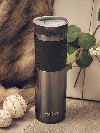 Contigo Byron 470ml thermal mug set - Stainless Steel 470ml + Gunmetal 720ml