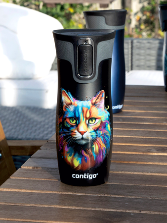 Contigo West Loop 2.0 470ml thermal mug - Black - Cat