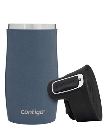 Contigo West Loop Mini 300ml thermal mug - Floresy - Blue Metallic