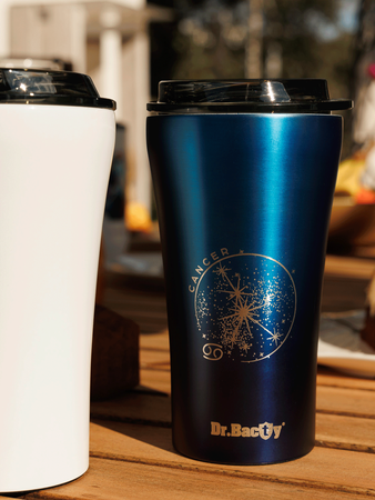 Dr.Bacty Apollo 2.0 ‘Cancer’ thermal coffee mug - 360 ml - Monaco Blue