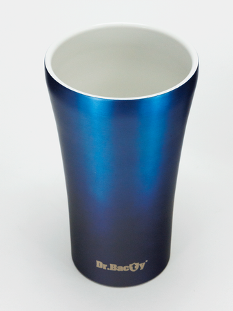 Dr.Bacty Apollo 2.0 thermal coffee mug - Espresso depresso - 360 ml - Monaco Blue