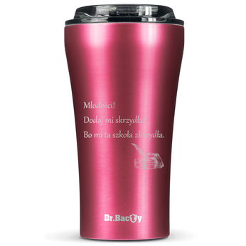 Dr.Bacty Apollo 2.0 thermal coffee mug - Ode to Youth - 360 ml - Pink