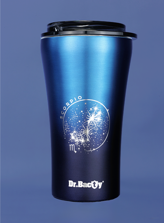 Dr.Bacty Apollo 2.0 thermal coffee mug - ‘Scorpio’ - 360 ml - Monaco Blue