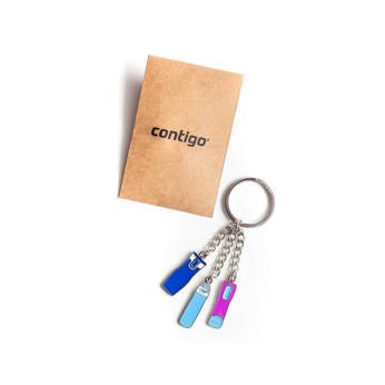 Keychain with colorful Contigo Charms