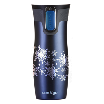 Thermal Mug Contigo West Loop 2.0 470 ml - Monaco blue - Snow Stars