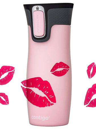 Thermal Mug Contigo West Loop 470 ml - Millenial pink - Lips