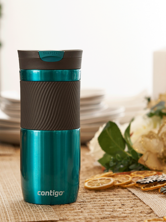 Thermal mug Contigo Byron 470ml with custom inscription - engraved - Biscay Bay