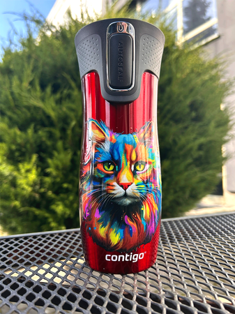 Thermal mug Contigo West Loop 2.0 470 ml - Red - Cat