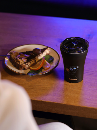 Thermal mug Dr.Bacty Apollo Planety - black.