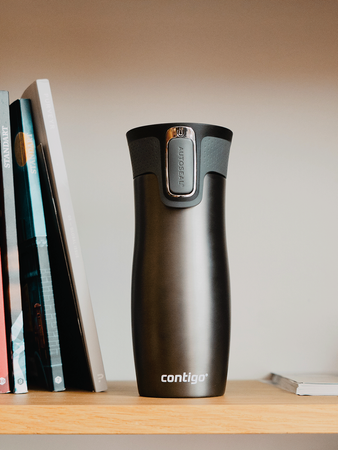 Thermal mugs Contigo West Loop 2.0 470 ml - Matte Black + Gunmetal