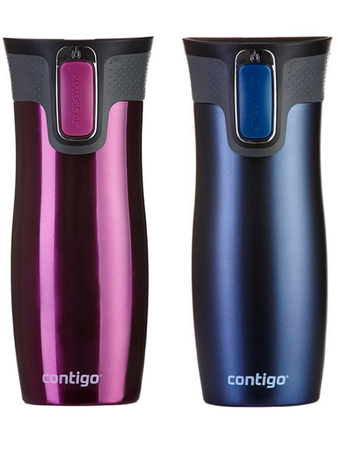 Thermal mugs Contigo West Loop 2.0 470ml - Raspberry + Monaco blue