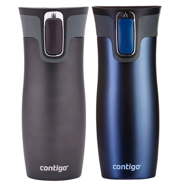 Thermal mugs Contigo West Loop 2.0 470ml - matte navy blue + gunmetal