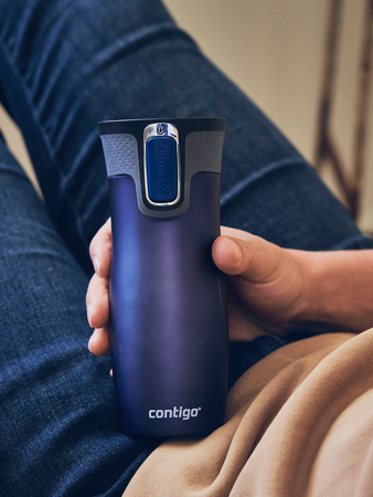 Thermal mugs Contigo West Loop 2.0 470ml - matte navy blue + gunmetal