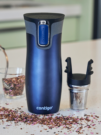 Thermal mugs Contigo West Loop 2.0 470ml - matte navy blue + matte black 