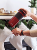 Contigo Byron 470ml thermal mug set - Red + Matte Black