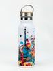 Dr.Bacty Iris steel thermal bottle - white - Colorful City