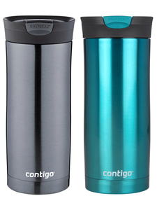 Contigo Huron 470ml Thermobecher Set - Gunmetal + Biscay Bay