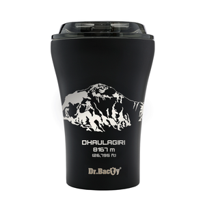 Kaffee -Thermalbecher mit Keramikbeschichtung Dr.Bacty Apollo 227 ml - Dhaulagiri - schwarz