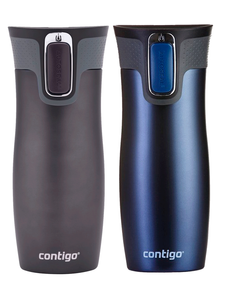 Thermobecher Contigo West Loop 2.0 470ml - Matte navy blue + Gunmetal 