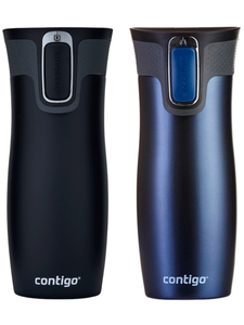 Thermobecher Contigo West Loop 2.0 470ml - Matte navy blue + Matte black