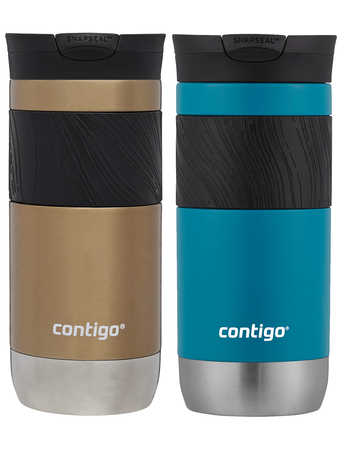 Contigo Byron 2.0 470ml Thermobecher Set - Gold + Blau Matt