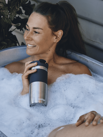 Contigo Byron 470ml Thermobecher Set - Rostfreier Stahl + Lebendig