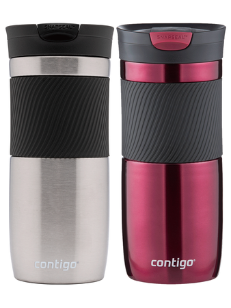 Contigo Byron 470ml Thermobecher Set - Rostfreier Stahl + Lebendig