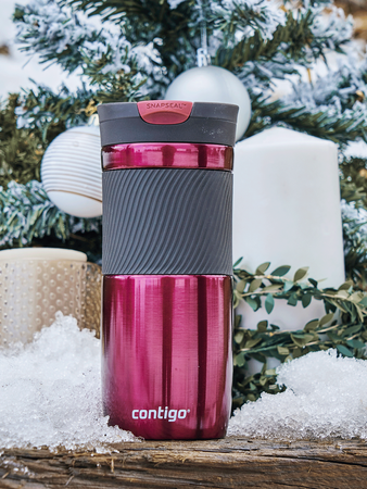 Contigo Byron 470ml Thermobecher Set - Rostfreier Stahl + Lebendig