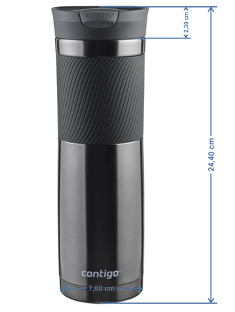 Contigo Byron 470ml Thermobecher Set - Stainless Steel 470ml + Gunmetal 720ml