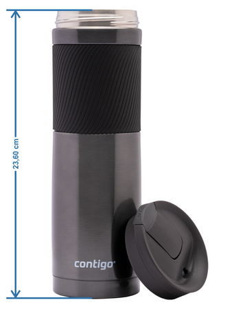 Contigo Byron 470ml Thermobecher Set - Stainless Steel 470ml + Gunmetal 720ml