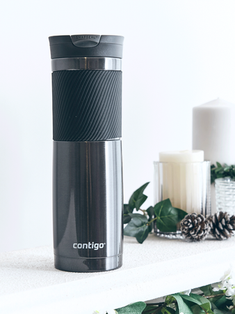 Contigo Byron 470ml Thermobecher Set - Stainless Steel 470ml + Gunmetal 720ml