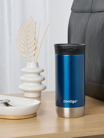 Contigo Huron 2.0 470ml thermische Kaffeebecher - Bird love - Blau