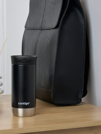 Contigo Huron 2.0 470ml thermische Kaffeebecher - I love You - Schwarz