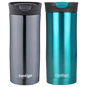 Contigo Huron 470ml Thermobecher Set - Gunmetal + Biscay Bay