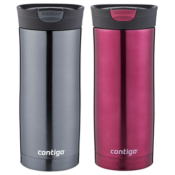 Contigo Huron 470ml Thermobecher Set - Gunmetal + Vivacious