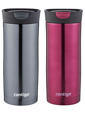 Contigo Huron 470ml Thermobecher Set - Gunmetal + Vivacious