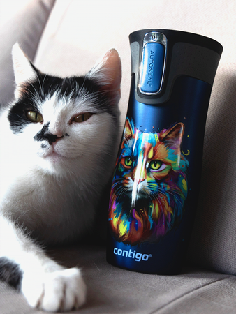 Contigo West Loop 2.0 470ml Thermalbecher - marineblau - Katze