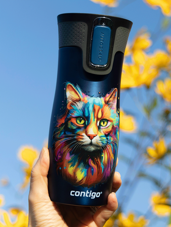 Contigo West Loop 2.0 470ml Thermalbecher - marineblau - Katze