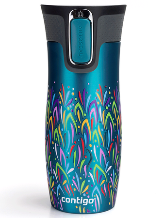 Contigo West Loop 2.0 470ml Thermobecher - Türkis - Flores